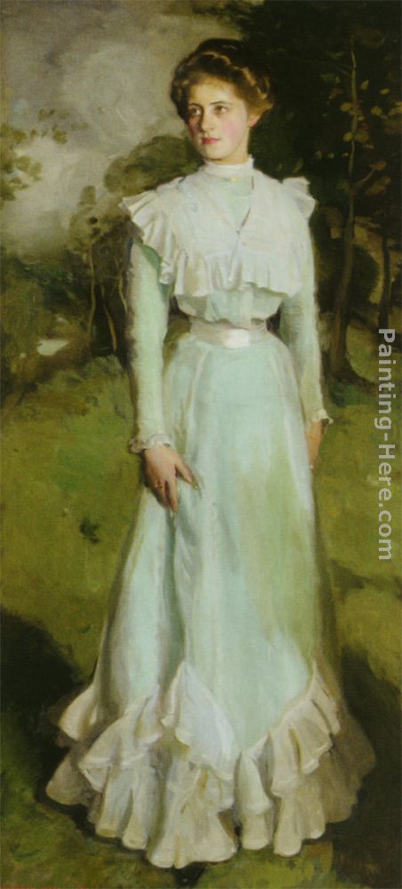 Portrait of Miss Isabella Nairn painting - Harrington Mann Portrait of Miss Isabella Nairn art painting